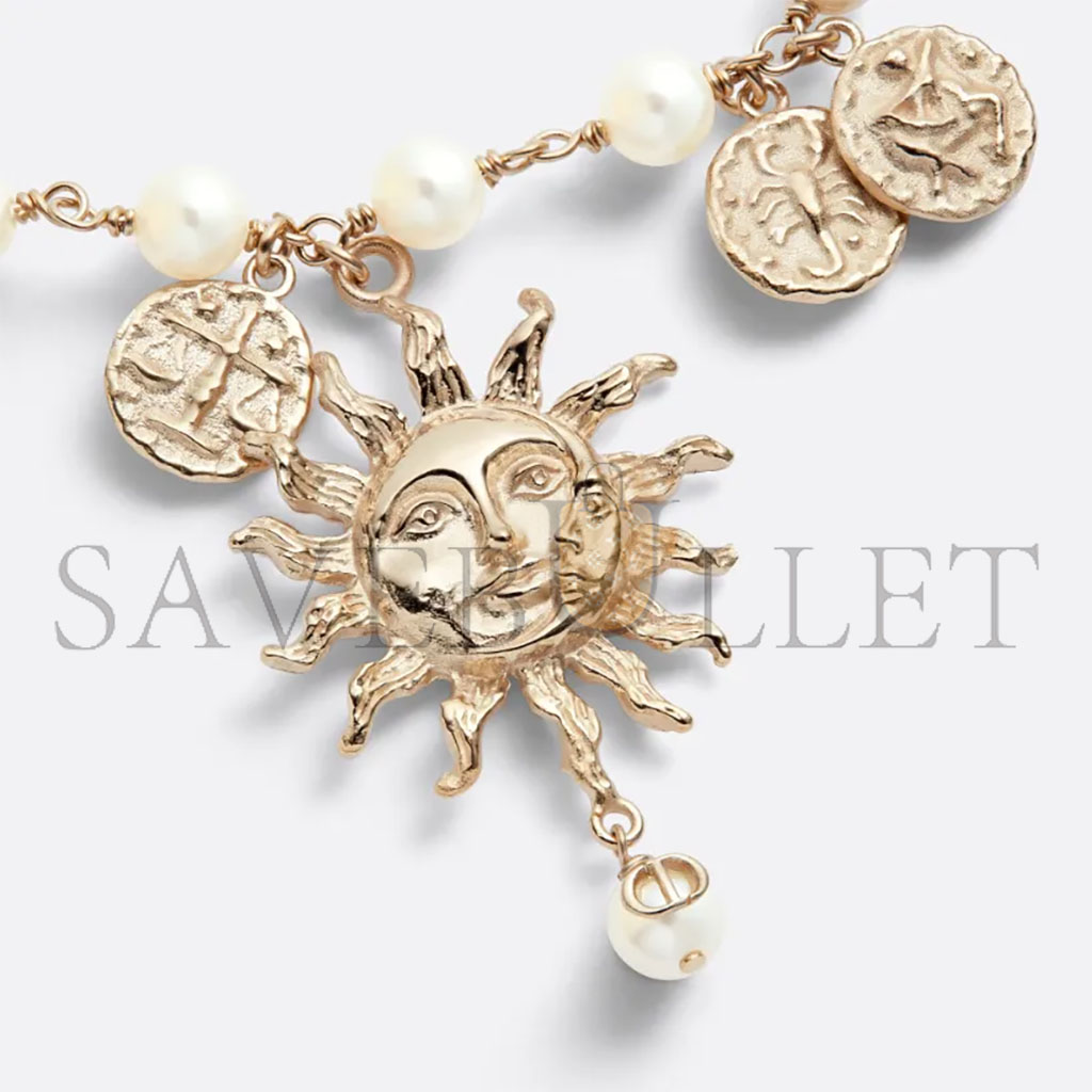 D*or sunflower pendant pearl necklace n2791womrs_d301